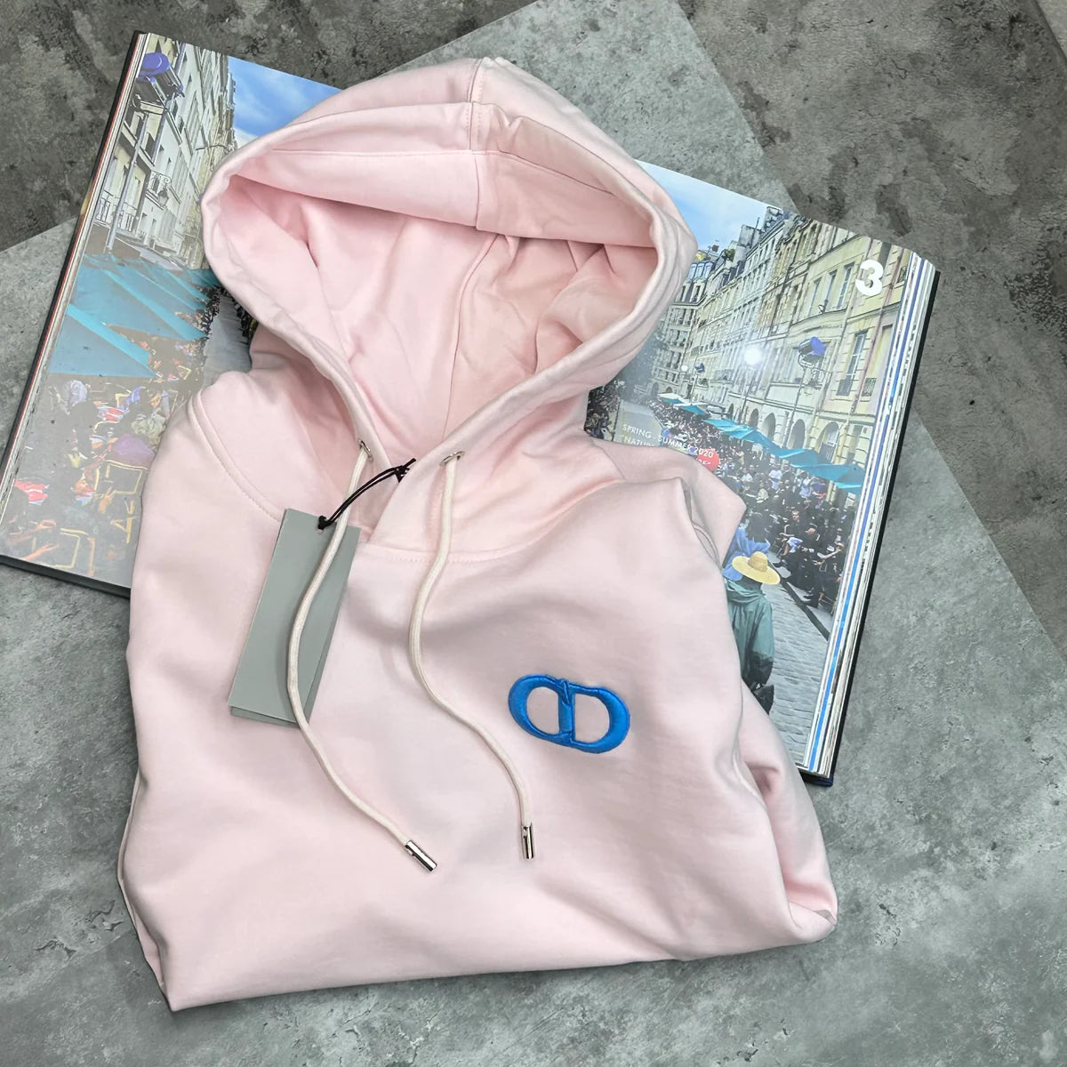 DIOR CD HOODIE - PINK