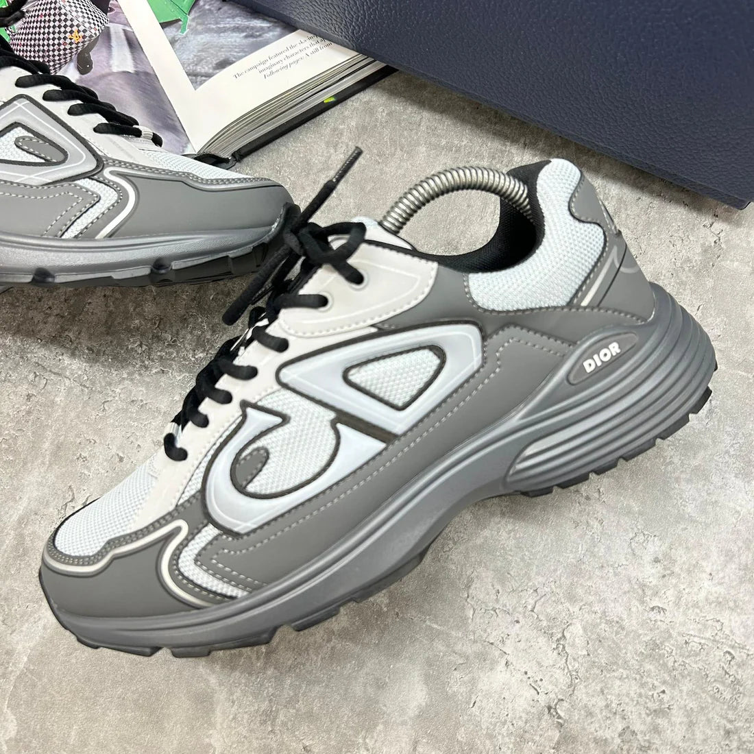 DIOR B30 TRAINER - GREY / BLACK