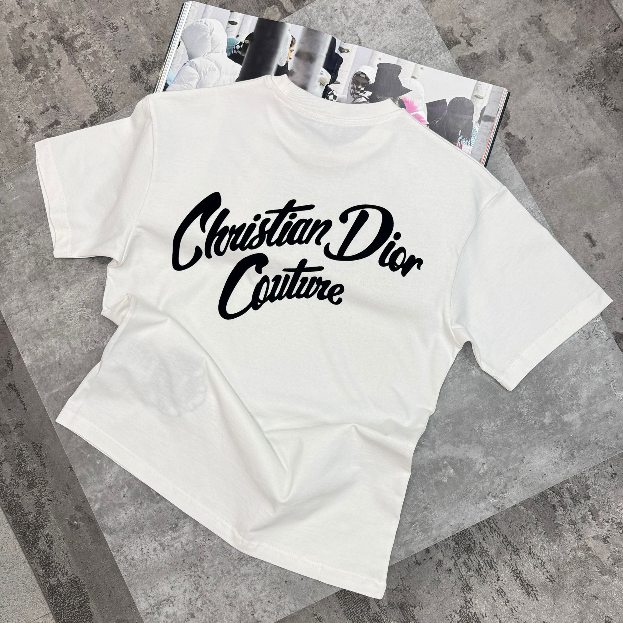 DIOR D LOGO T SHIRT - WHITE