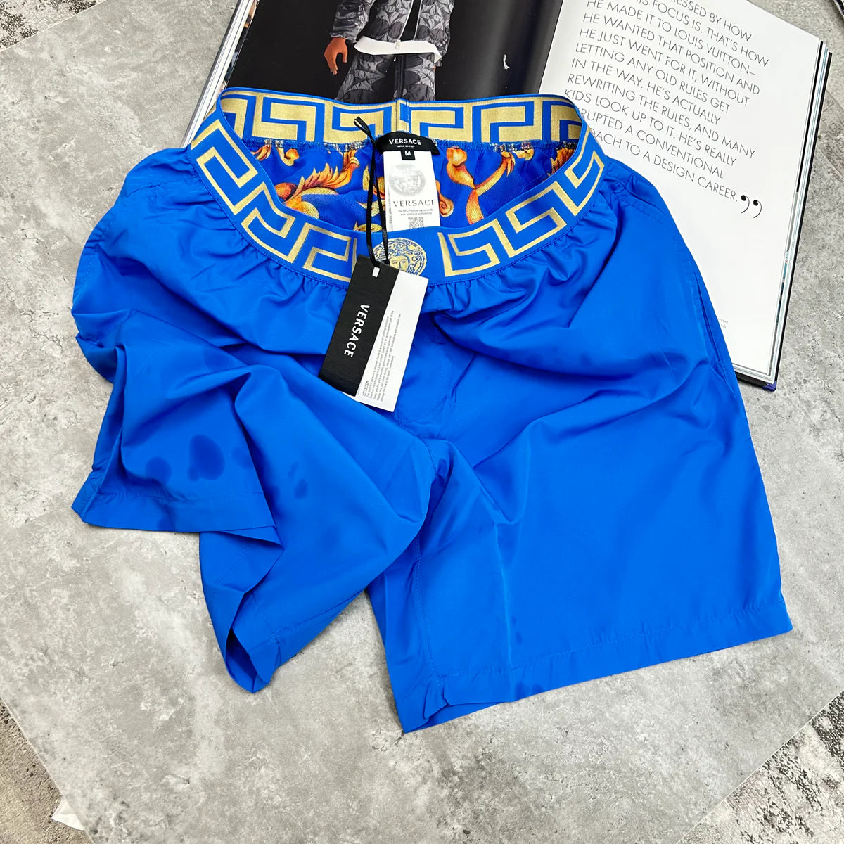 VERSACE SWIM SHORTS - ROYAL BLUE