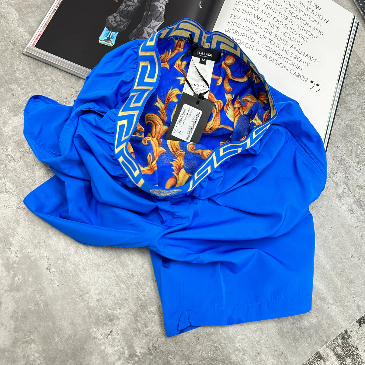 VERSACE SWIM SHORTS - ROYAL BLUE