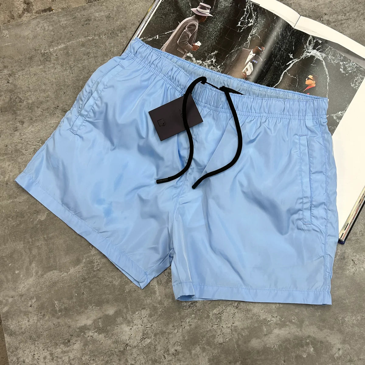 PRADA SWIM SHORTS - SKY BLUE