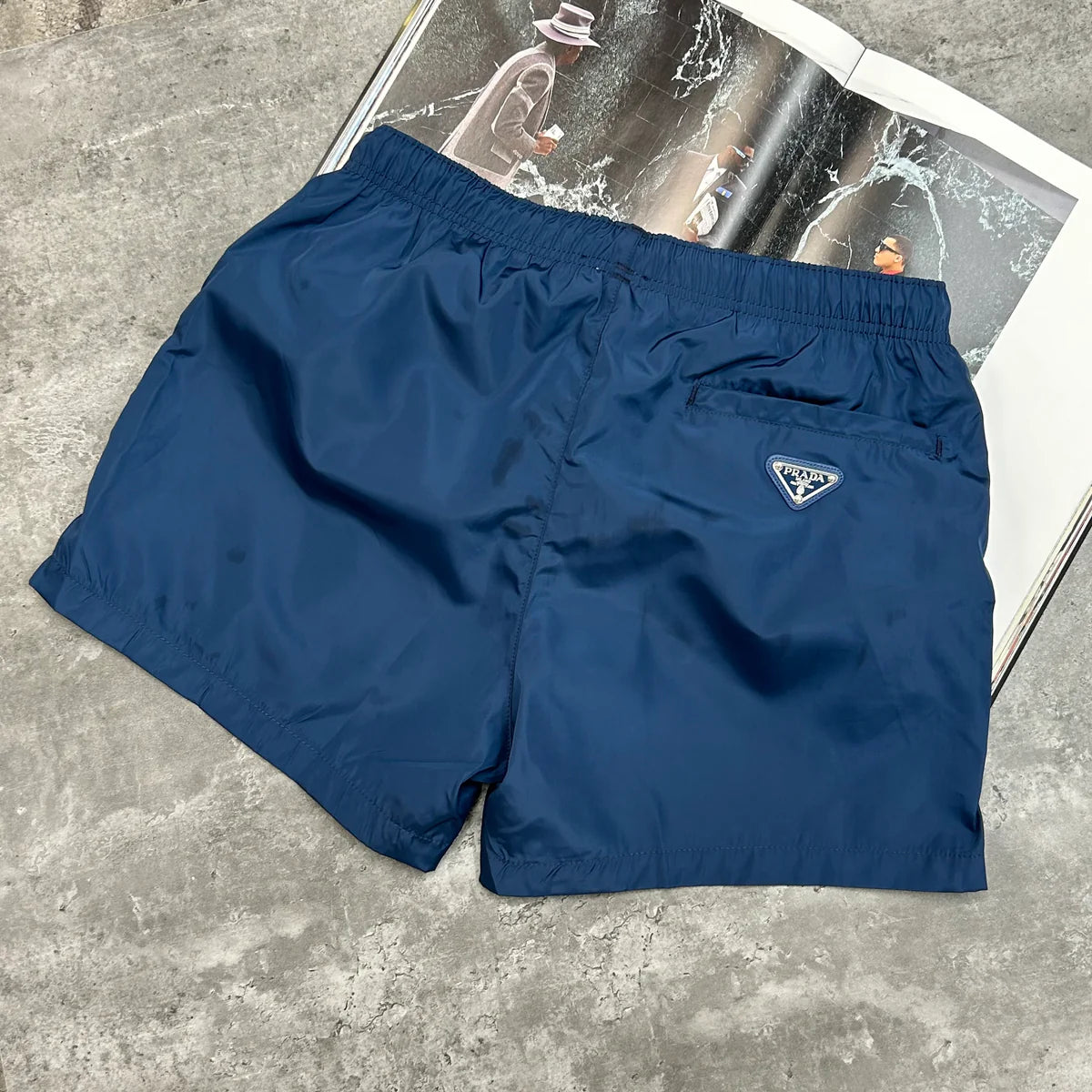 PRADA SWIM SHORTS - INDIGO