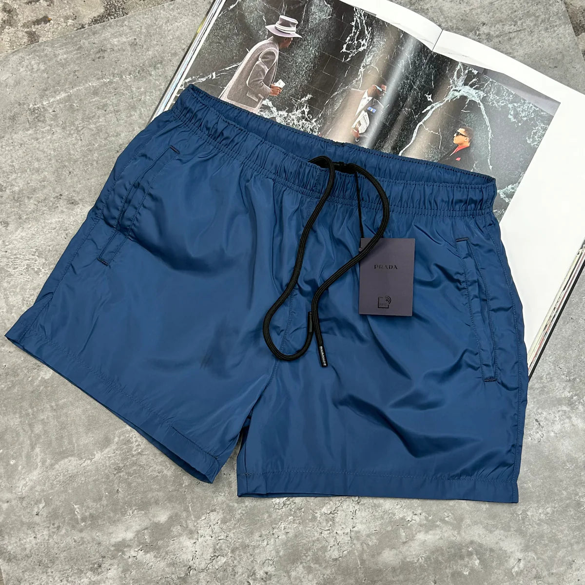 PRADA SWIM SHORTS - INDIGO