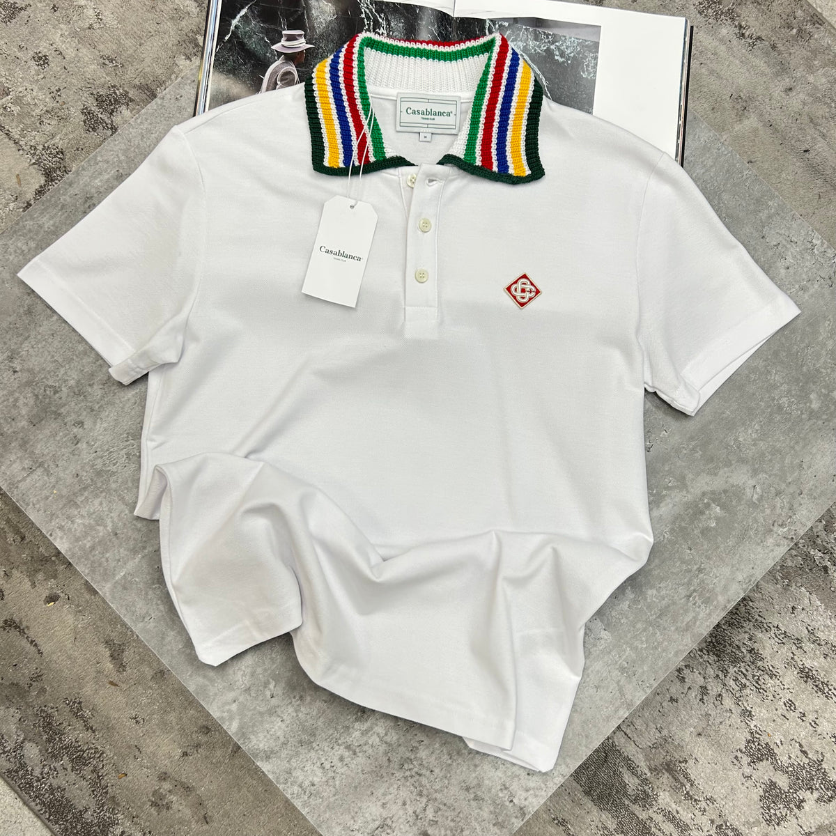 CASABLANCA POLO - WHITE