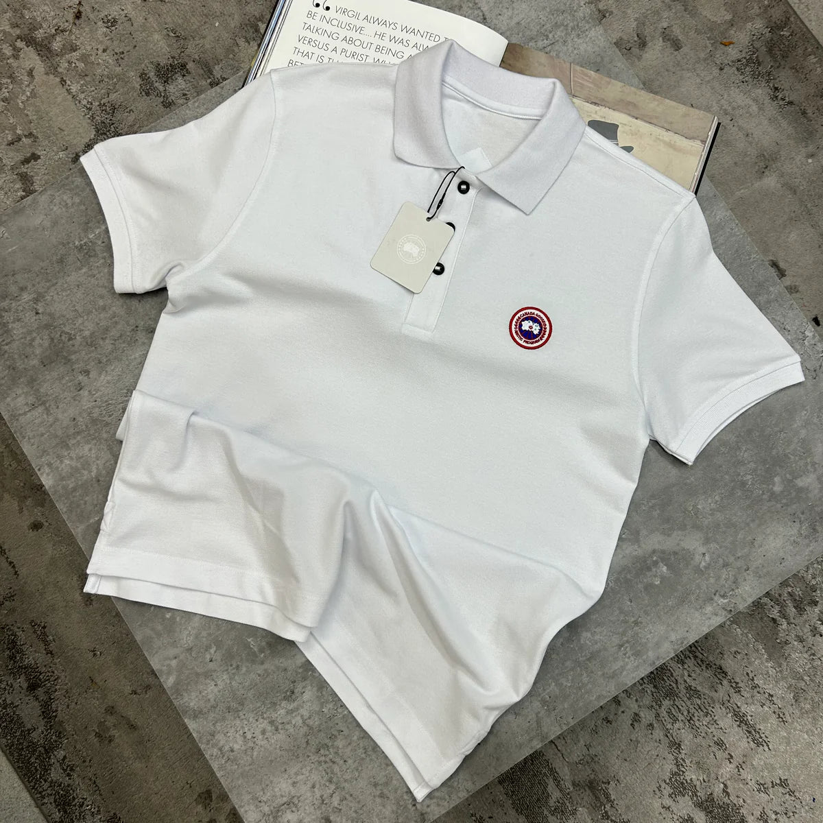 CANADA GOOSE POLO - WHITE