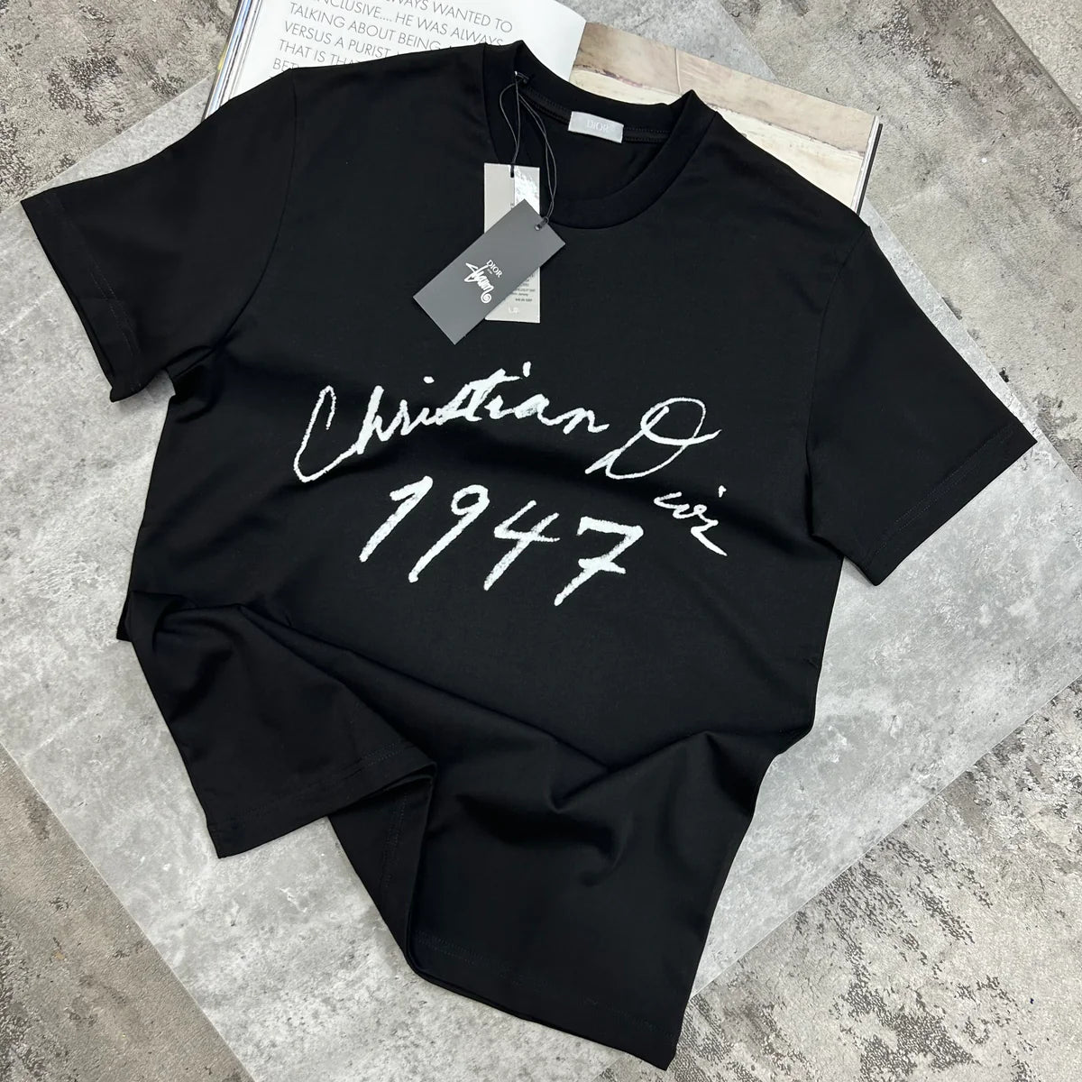 DIOR 1947 T SHIRT - BLACK