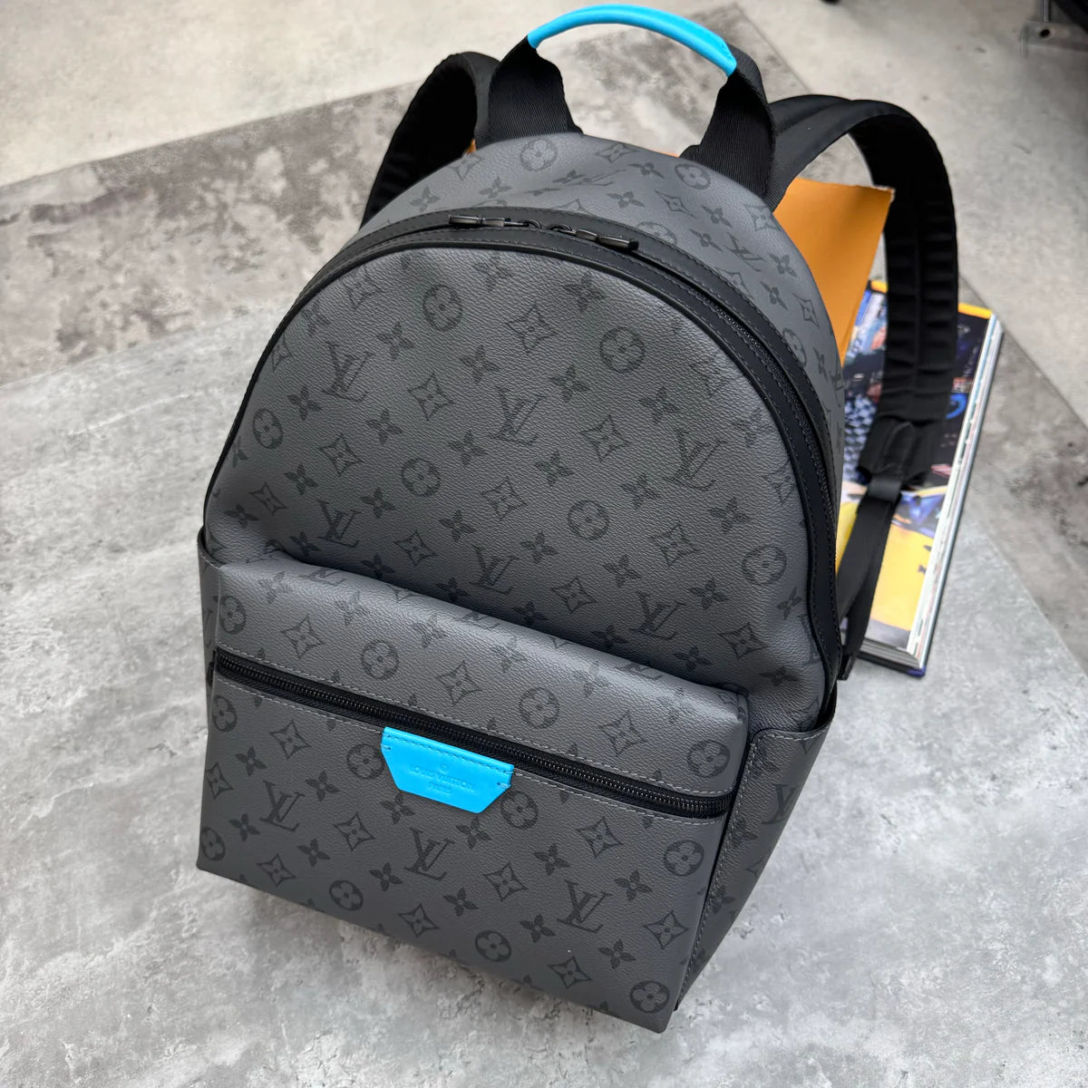 LOUIS VUITTON BACKPACK GREY SKY BLUE