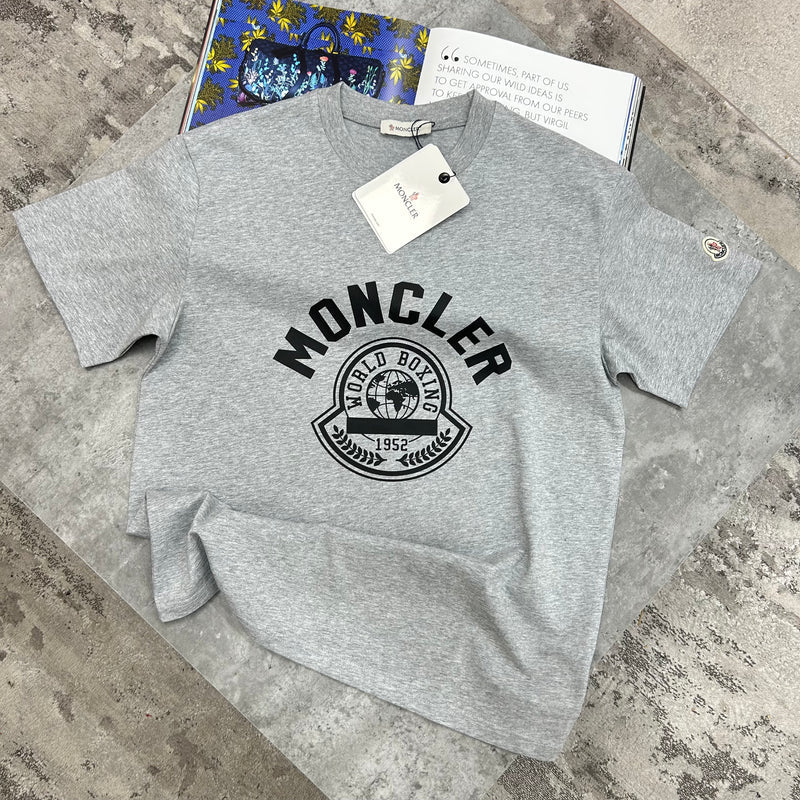 MONCLER WORLD BOXING T SHIRT - GREY