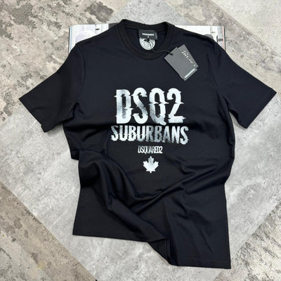 DSQUARED SUBURBAN T SHIRT - BLACK