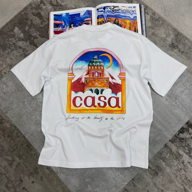 CASABLANCA T SHIRT - WHITE