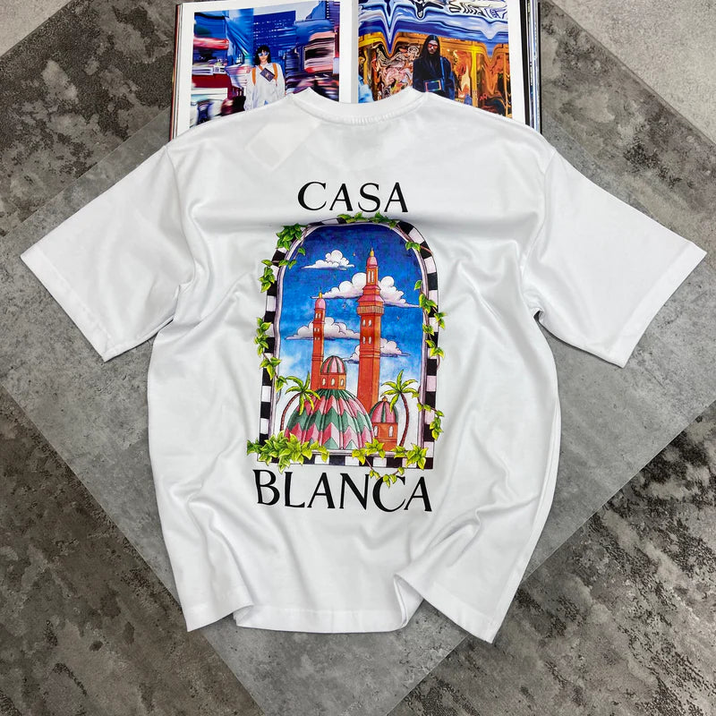 CASABLANCA T SHIRT - WHITE