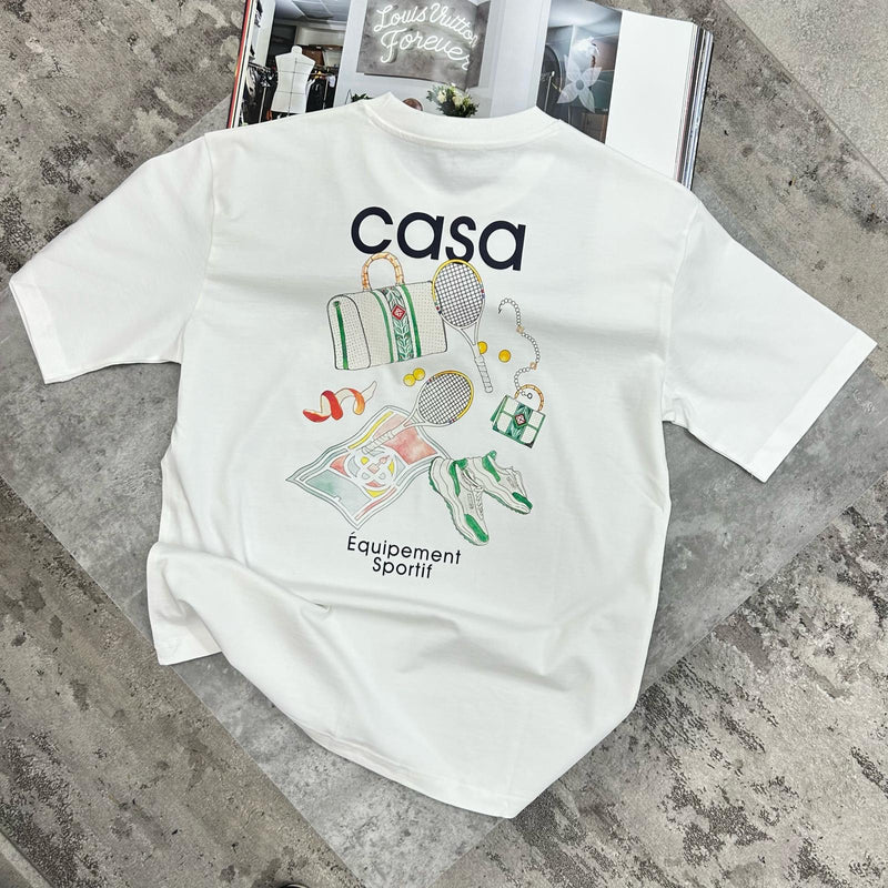 CASABLANCA SPORTIF T-SHIRT - WHITE