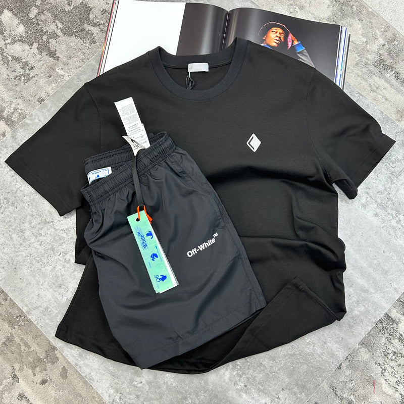 DIOR T SHIRT SMALL LOGO - BLACK