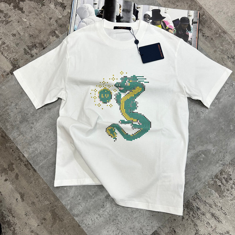 LOUIS VUITTON MONOGRAM DRAGON T SHIRT - WHITE