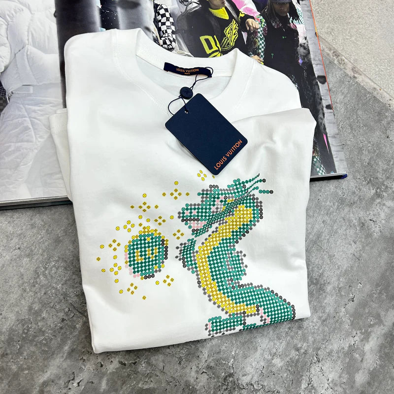 LOUIS VUITTON MONOGRAM DRAGON T SHIRT - WHITE