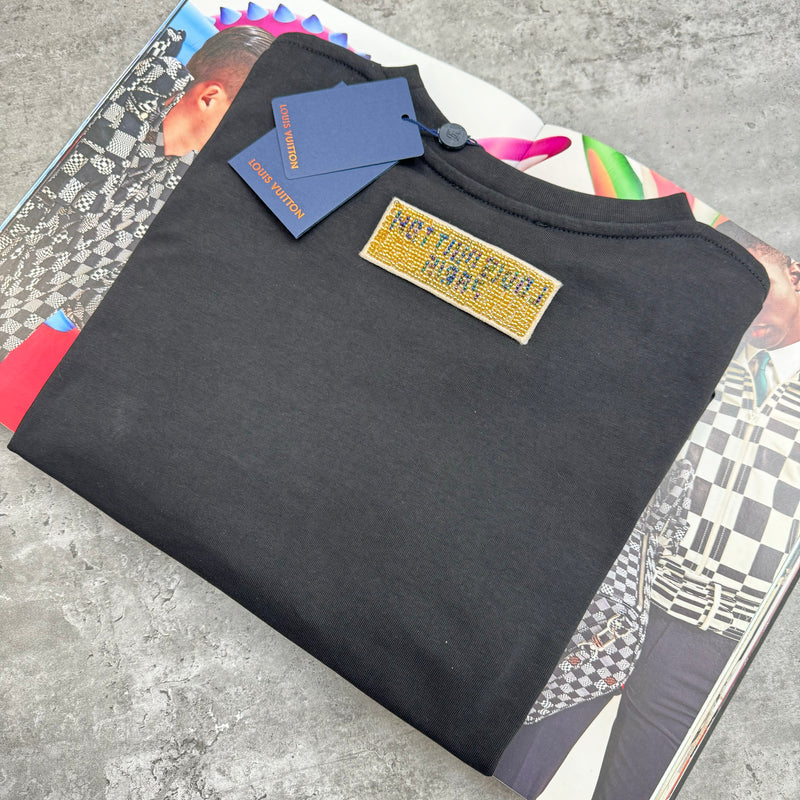 LOUIS VUITTON SEQUIN T SHIRT - BLACK