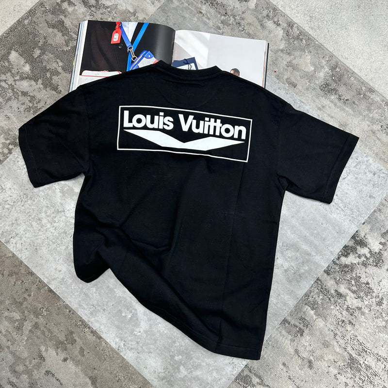 LOUIS VUITTON 4 LOGO T SHIRT - BLACK