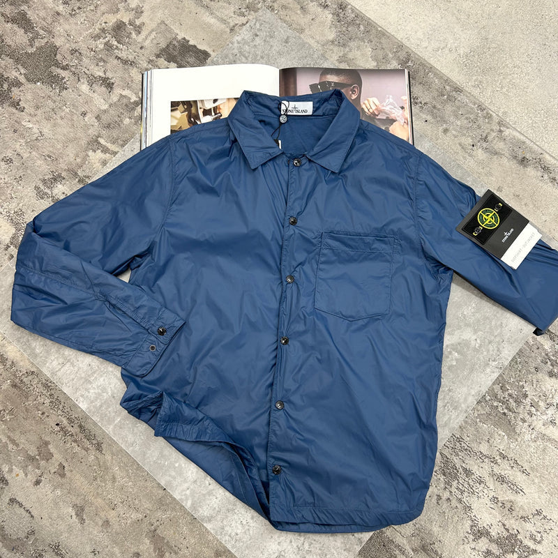 STONE ISLAND NYLON OVERSHIRT - INDIGO