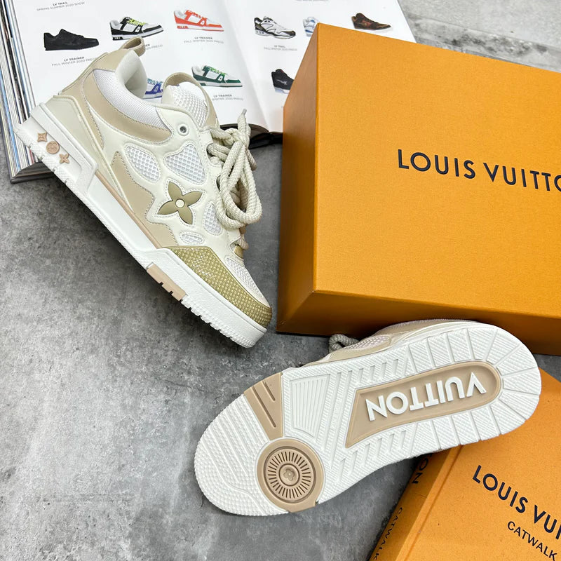 LOUIS VUITTON SKATES TRAINERS - BEIGE