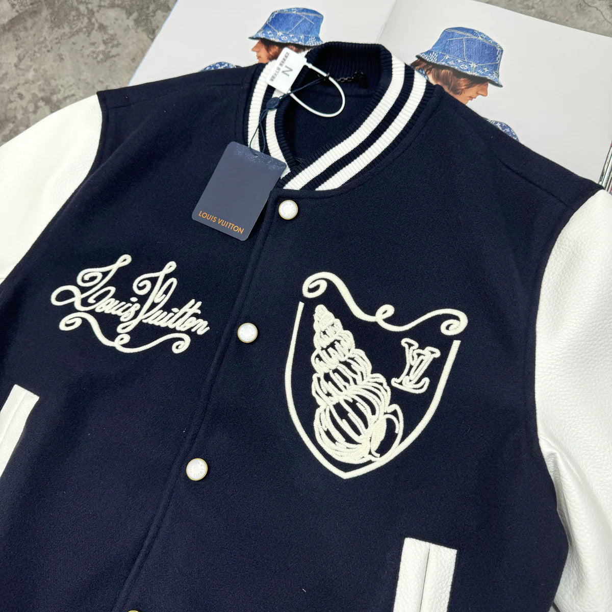 LOUIS VUITTON VARSITY JACKET - NAVY