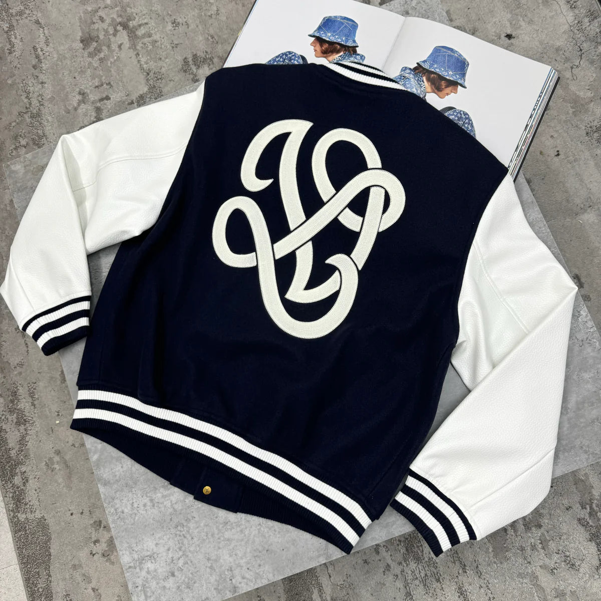 LOUIS VUITTON VARSITY JACKET - NAVY