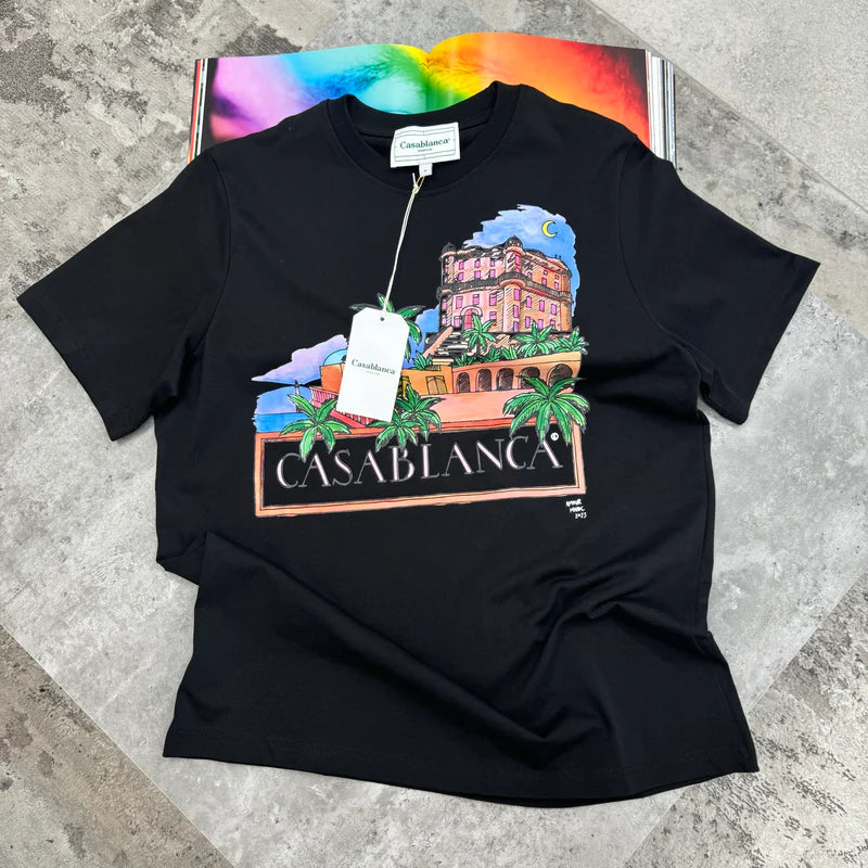 CASABLANCA T-SHIRT - BLACK