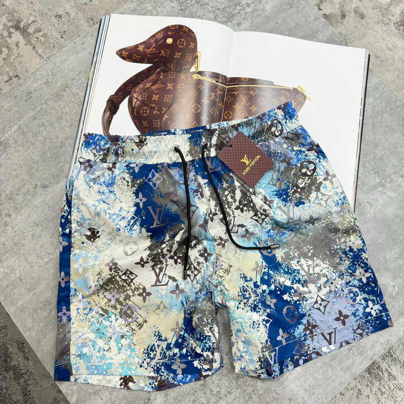 LOUIS VUITTON MONOGRAM SWIM SHORTS - BLUE