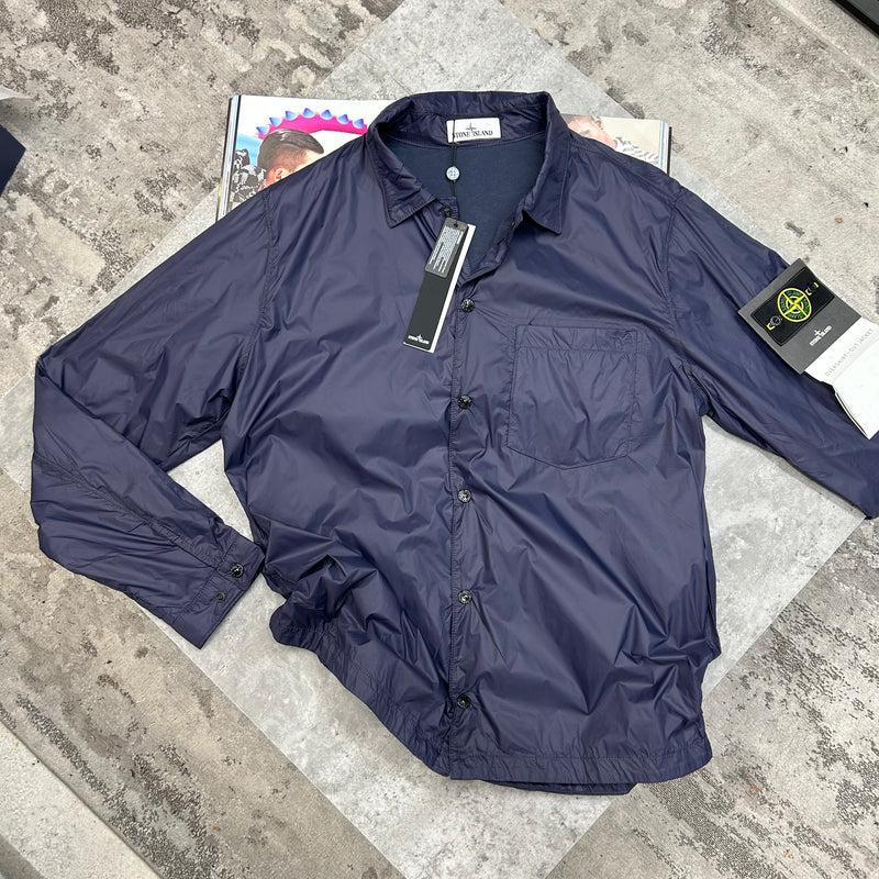 STONE ISLAND NYLON OVERSHIRT - NAVY