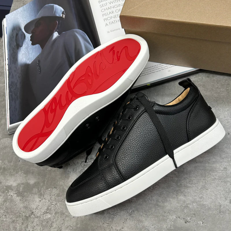 CHRISTIAN LOUBOUTIN TRAINERS - BLACK / WHITE