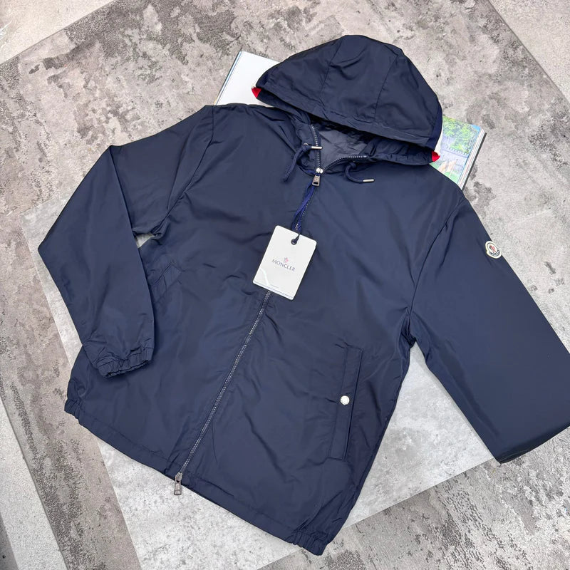 MONCLER GRIMPEURS HOODED JACKET - NAVY