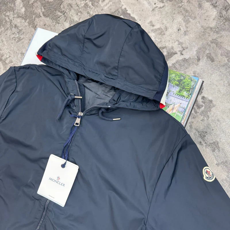 MONCLER GRIMPEURS HOODED JACKET - NAVY